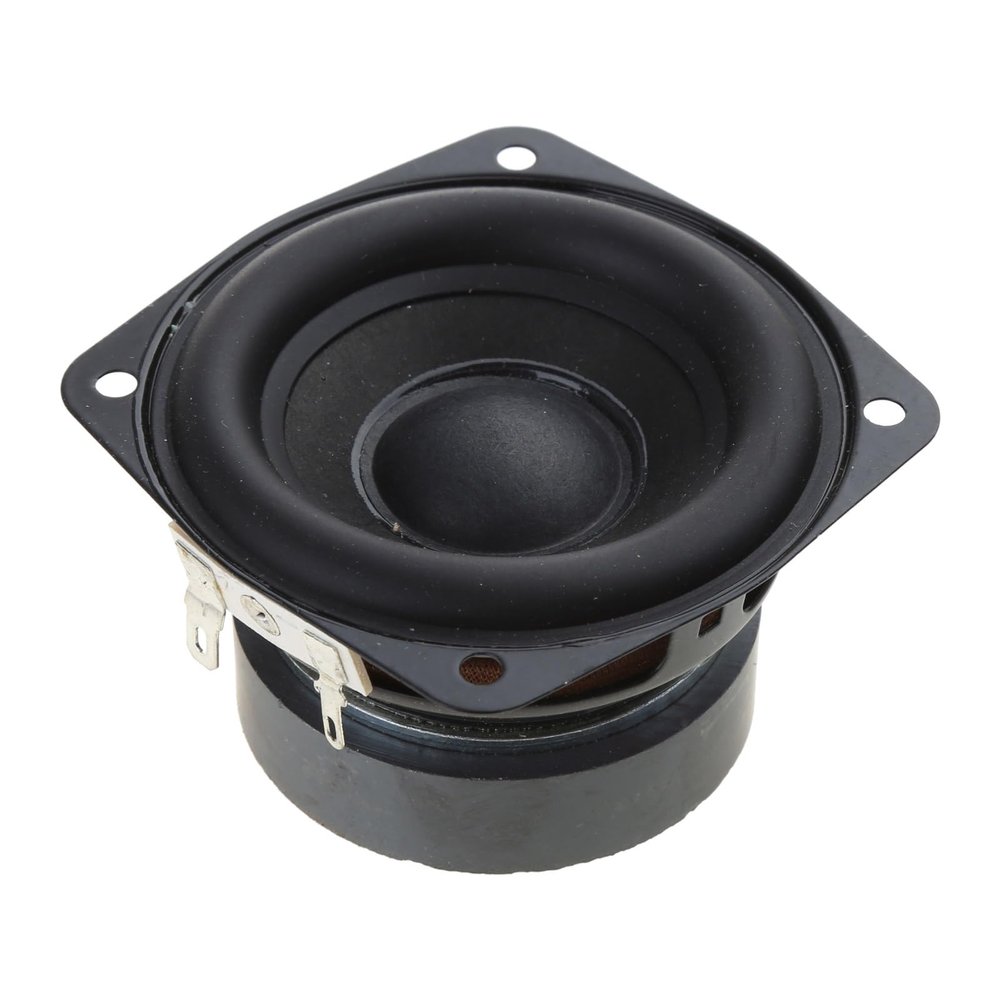 3inch Speaker 4Ohm 20W Power- Loudspeaker Speakers Full Range Horn 53mm Square Internal Balanced Speaker 4-ohm Speaker 20W Speaker Metal Speaker 89mm 4Ohm 20W Full