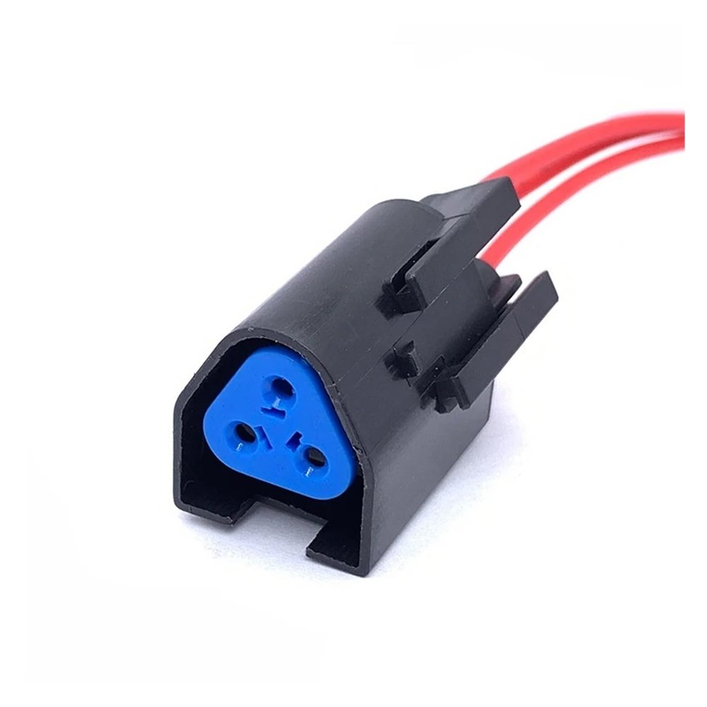 Automotive Electrical connectors 3Pin TE Automobile Triangle pl;/UG Wa/t*er*pr/oo*f Female Connector Wire Harness Rubber Shell Sheath 7-1437710-9(1 Pc)