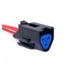 Automotive Electrical connectors 3Pin TE Automobile Triangle pl;/UG Wa/t*er*pr/oo*f Female Connector Wire Harness Rubber Shell Sheath 7-1437710-9(1 Pc) view 2
