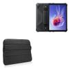 BoxWave Case Compatible with Oscal Spider 8 - Polar Jacket, Puffy Padded Material Zip Up Sleeve Pouch - Jet Black view 1
