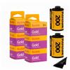 Kodak Gold 200 35mm Film Bundle, 6 Rolls (2x3 Pack), 36 Exposures Each, for 35mm Film Camera Includes Balveli Premium Microfiber Cloth-Kodak 6 Roll Pack view 1