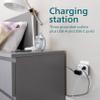 Philips EZFit 3-Outlet Surge Outlet Extender with USB, 1 USB-A, 1 USB-C, Adapter Spaced, Charging Station, 12W, 980 Joules, White - SPP9393W/37 view 4