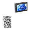 BoxWave Case Compatible with HEIGAOLA Mini PC Windows 11 PRO Intel N5095 (5.5 in) - Snow Leopard Plush SlipSuit, Animal Leopard Print Padded Soft Sleeve view 1