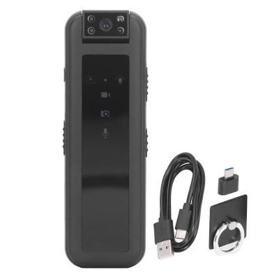flexman Mini Body Camera, 1080P Video Recorder, Portable Wearable Pocket Video Camera, 180 Degree Rotating Camera with LED Indicator Light, Back Clip
