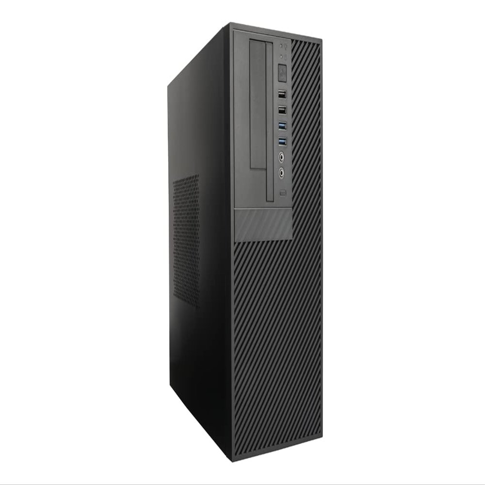 InWin CP712 15.5L Small Form Factor Mini Tower Chassis-Supports Micro-ATX-Flexible Capacity Configuration-TAC 2.0 Thermal Solution-Front Ports include USB 3.0 x2, USB 2.0 x2, HD Audio (CP712.CQ450TB3)