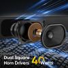 RIOWOIS Sound Bar for Smart TV, Soundbar for TV with Bass Reflector and Easy Set up, Home Audio Surround Sound System for TV PC Projector, Wall Mountable view 4