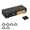CKLau 2 Port HDMI KVM Switch 2 Monitors 8K@60Hz 4K@144Hz with Cables Supports Emulation EDID, Hotkey Switching, 5.1 Digital Fiber Optical and 7.1 Surround Sound Audio Output view 1