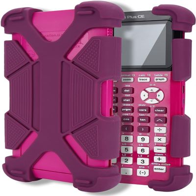Compatible TI-85 Plus CE Graphing Calculator Anti-Drop Silicone Back Cover Case Protective Cover