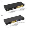 CKLau 2x1 8K@60Hz 4K@144Hz KVM HDMI Switch with Audio and Cables Support Hotkey Switching, Emulation EDID, 5.1 Channel Digital Fiber Optical Audio, 7.1 Surround Sound Audio Output view 4