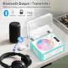 Portable Bluetooth CD Player with Speaker, Retro CD Player, LED Screen, USB Playback, AUX Input/Output, Rechargeable, Perfect for Home Decoration, Remote Control, and Home Entertainment view 2