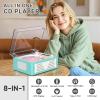 Portable Bluetooth CD Player with Speaker, Retro CD Player, LED Screen, USB Playback, AUX Input/Output, Rechargeable, Perfect for Home Decoration, Remote Control, and Home Entertainment view 4