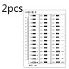 JOEBO Microscope Kit 2pcs Point Line Gauge Film Soft Ruler Stain Comparison Card Highly Transparent PET Ruler Microscope Lens Adapters (Color : 4) view 2