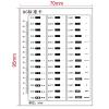 JOEBO Microscope Kit 2pcs Point Line Gauge Film Soft Ruler Stain Comparison Card Highly Transparent PET Ruler Microscope Lens Adapters (Color : 4) view 3