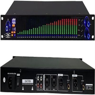 KANGJIEM DJ Sound Controller,Graphic Equalizer,31 Band Balanced Effect Controller DJ Digital Mixer Processor DSP Feedback Eliminator Stage for Professional and Beginners(Color:777S)