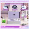 Rechargeable CD Player with Upgraded Speakers Bluetooth Transmitter USB Input Purple Leather Music Box for Home Decor view 4