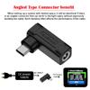 NFHK 140W 100W DC Jack 5.5x2.1mm Input to USB-C Type-C Angled 90 Degree Power Plug Charge Adapter for Laptop Phone view 4