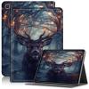 AIRWEE Case for Samsung Galaxy Tab S6 Lite 10.4 Inch 2024/2022/2020, Adjustable Stand Galaxy Tab S6 Lite Case, PU Leather Cover with Auto Sleep/Wake for Samsung S6 Lite Tablet Case, Deer view 1