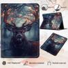 AIRWEE Case for Samsung Galaxy Tab S6 Lite 10.4 Inch 2024/2022/2020, Adjustable Stand Galaxy Tab S6 Lite Case, PU Leather Cover with Auto Sleep/Wake for Samsung S6 Lite Tablet Case, Deer view 3