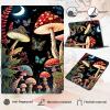 AIRWEE Case for Samsung Galaxy Tab A9 8.7 Inch 2023, Adjustable Stand Galaxy Tab A9 Case, PU Leather Cover with Auto Sleep/Wake Case for Galaxy Tablet A9 8.7 Inch (SM-X110/X115/X117), Moon Mushroom view 3