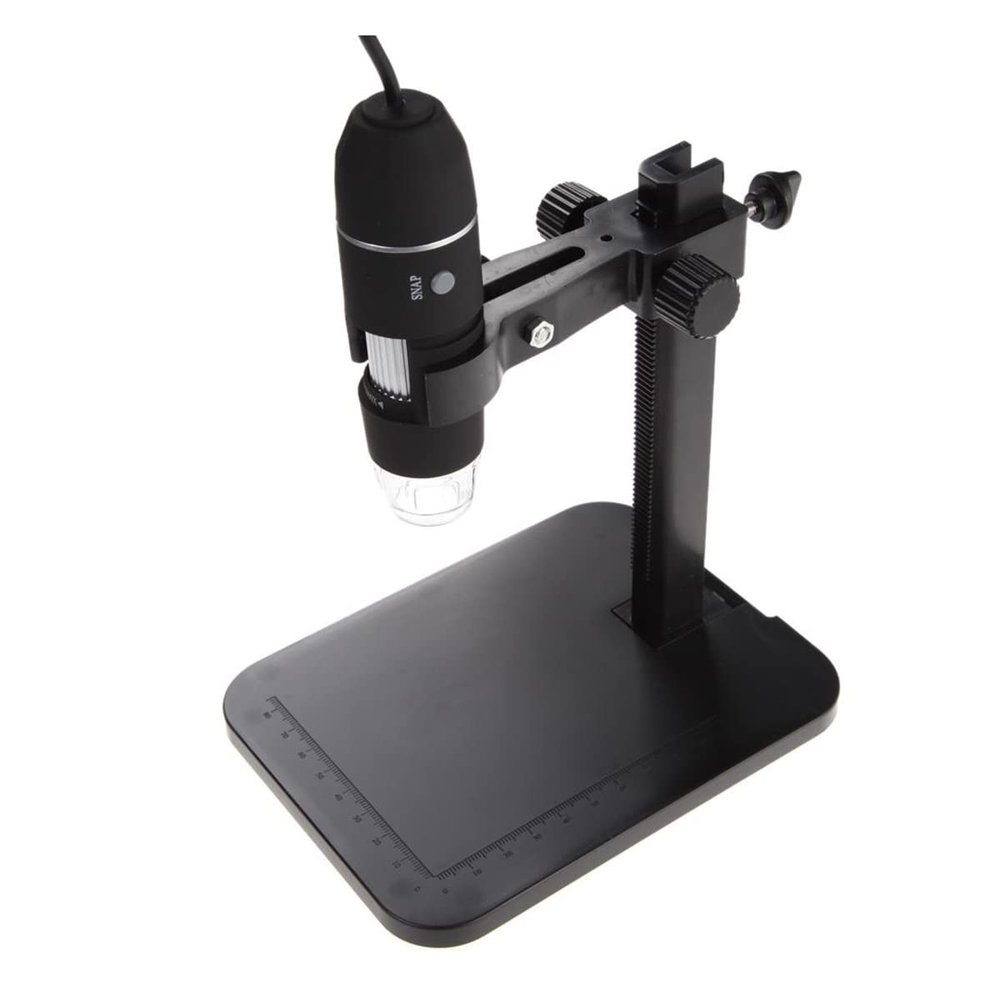 JOEBO Microscope Kit Professional USB Digital Microscope 1000X 1600X 8 LEDs 2MP Electronic Microscope Zoom Camera Microscope Lens Adapters (Color : Without Scale Mark)