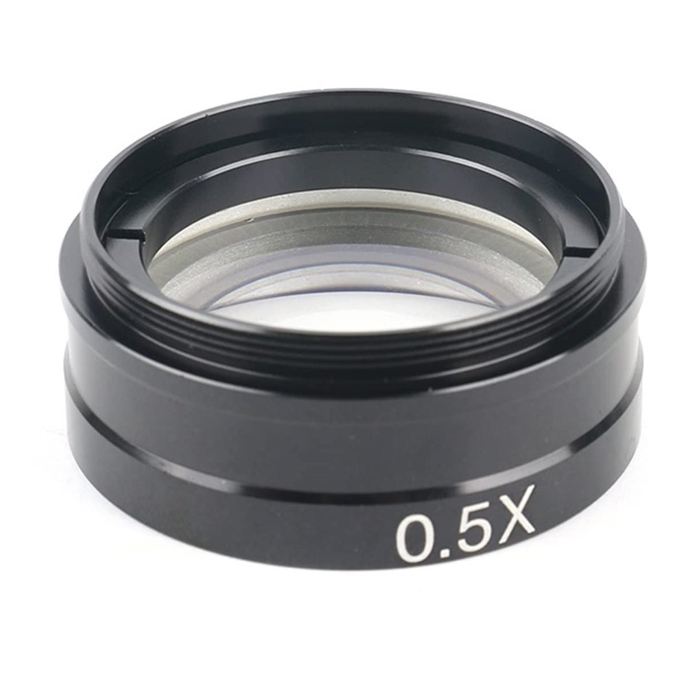 JOEBO Microscope Kit 0.5X Lens M42 Threaded Interface for Industrial Microscope Camera Objective Lens Microscope Lens Adapters