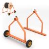 Metal Wire Spool Rack - Cable Rack with Wheels, Wire Spool Holder for Wire Spools Up to 28 Inches in Diameter, Cable Caddy with 220 Lb Capacity view 1