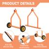 Metal Wire Spool Rack - Cable Rack with Wheels, Wire Spool Holder for Wire Spools Up to 28 Inches in Diameter, Cable Caddy with 220 Lb Capacity view 3