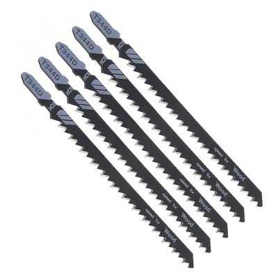 LBXKJQ 5Pcs Jig Saw Blade T344D 130mm Fast Cutting Reciprocating Jigsaw Blades for Wood Plastic Woodworking Tools