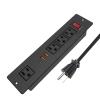 20W USB C Recessed Power Strip, Fast Charge Flush Mount Furniture Outlets,Built in Mountable Power Plug for Desk Tabletop Cabinet Drawer Nightstand Black view 1