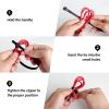 100Pcs 20Inch Heavy Duty Industrial Zip Toes Releasable Black Cable Ties Nylon Adjustable Tie wrap Reusable Zip Toes Tie Straps For Garden Plant Secure Vine Home Office Use view 4