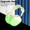 ATUAT for AirPods Max Headphones Case, Protective Silicone Case Cover Skin Accessories Anti-Scratch for Women Men for Apple AirPods Max 2024/2020 (USB-C/Lightning), Fluorescent Green view 2