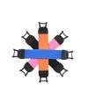 YUNLEI Tablet Stand, Universal Tablet Holder, Anti-Slip Finger Grip, Stretchable Strap, Metal Bracket, Blue view 4