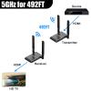 Wireless HDMI Transmitter and Receiver 4K@30Hz,150m(492ft) HDMI Extender Kit,5GHz Full HD for Streaming from DSLR,Laptop,Netflix,YouTube,PS4 to TV/Projector view 3