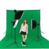 10.5x3.3 FT Green Screen Backdrop, Green Backdrop Curtain Large Green Background for Photography Video Meeting Photoshoot Party Photoshoot StudioGreen view 2