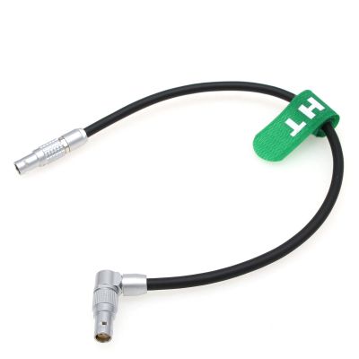HangTon Komodo 6K Power Cable for RS3 pro Gimbal Tilta Pass Through Plate to RED Camera, 2 Pin Male to 2 Female Right Angle 12"