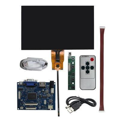 Generic 7 inch 1024 * 600 IPS Universal Portable LCD Display Screen Driver Control Board Digitizer Touchscreen Computer Secondary Screen Monitor, black, 7GQ-IPS-touch-810