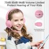 SIMOLIO 2 Pack Kids Headphones with Microphone for PC Laptop with 75/85/94dB Volume Limiting, Noise Cancelling Stereo Wired Headphones Kids with Cord for Boys, Girls, Teens view 3
