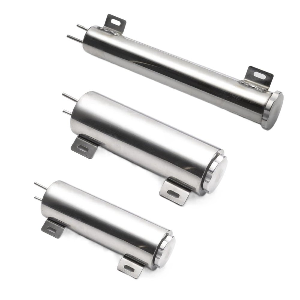 1 Pcs Polished Stainless Steel Radiator Overflow Tank Bottle Connector 2" X 13", 3" X 9", 3" X 10" Car Tuning Cooling (Color : EPYX9612)