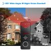 Wired Video Doorbell Apartment Intercom System with 1080P HD Camera,10 Inch Touch Monitor,TUYA WiFi Smart Home Video Intercom Door Phone Kits for Home Villa,32G (1 doorbell+3 Monitor) view 3