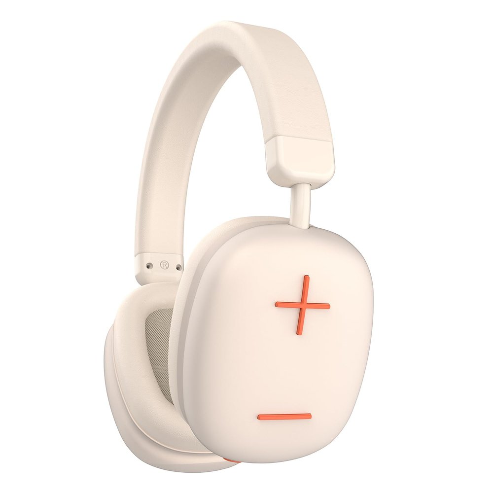 P37 Max Bluetooth Headphones Over The Ear,Beige Headphone Bluetooth with Microphone,80H Playtime,Deep Bass Memory Foam Ear Cups,audfonos inalmbricos Ideal for Travel, Home Office, Gym Workouts
