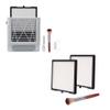 ibubu 80w Powerful Nail Vacuum Dust Collector Set White & Nail Dust Collector Filters 2 Pack with Nail Art Dust Powder Remover Brush 1 Pack view 1