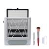 ibubu 80w Powerful Nail Vacuum Dust Collector Set White & Nail Dust Collector Filters 2 Pack with Nail Art Dust Powder Remover Brush 1 Pack view 2
