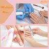 ibubu 80w Powerful Nail Vacuum Dust Collector Set White & Nail Dust Collector Filters 2 Pack with Nail Art Dust Powder Remover Brush 1 Pack view 4