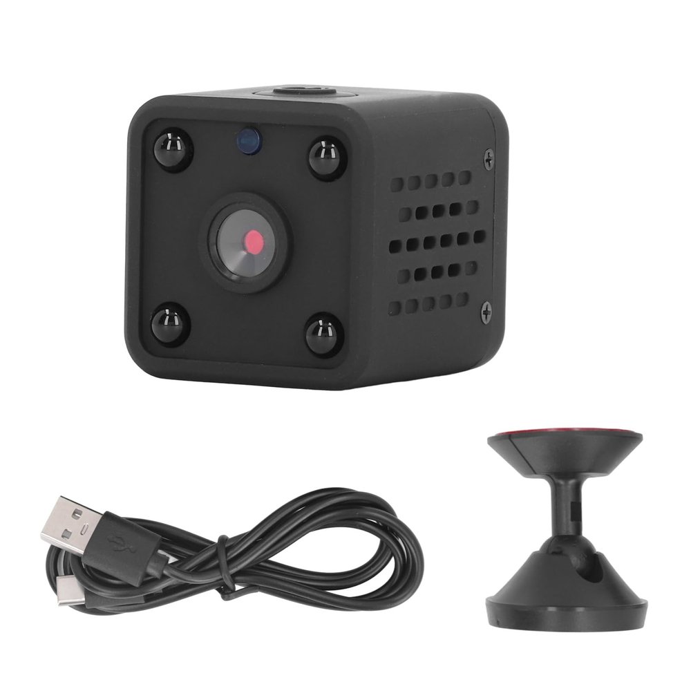Mini Wireless Security Camera, 1920x1080P Dog Pet Cams, Nanny Cam, 120 Angle Night Vs Motion Detection Secret Surveillance Camera for Home Indoor/Outdoor