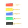 20 Pcs Banana Socket, Mixed, Speaker Banana Plug Banana Plug 2mm Coloured Banana Plug Color Speaker Terminal Binding Post Banana Plug Jack Socket Test Probes Connector, 2mm Panel view 3