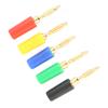 20 Pcs Banana Socket, Mixed, Speaker Banana Plug Banana Plug 2mm Coloured Banana Plug Color Speaker Terminal Binding Post Banana Plug Jack Socket Test Probes Connector, 2mm Panel view 4