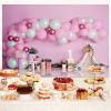 12X10ft Happy 1st Birthday Backdrop for Girl, Pink Balloon Birthday Background Sweet Birthday Photography Background Banner, Girls Birthday Party Background Decoration Photo Studio Prop view 3