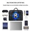 3D Soccer Laptop Case Bag for Boys Men,15.6 inch Messenger Shoulder Bags,Water Resistant Notebook Computer Bag Briefcase Sleeve Carrying for Work,School view 2