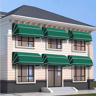 Window Door Awning Canopy| Entry Door Front Door Awning for Sun Shutter, UV, Rain, Snow Protection,Fully Assembled(Color:Dark Green,Size:135x100x100cm)