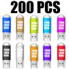 200 Pack 2GB Custom USB Flash Drives Personalized Thumb Drive Printed with Your Logo - 200 PCS, 1GB view 2
